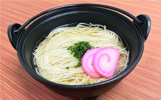 【つるっと！のどごし】島原手延そうめん　50g×6束 あごだしスープ付き 3食セット / 麺 乾麺 手延べ そうめん 素麺 そうめん ソーメン 南島原市 / 三和サービス株式会社[SGB006]