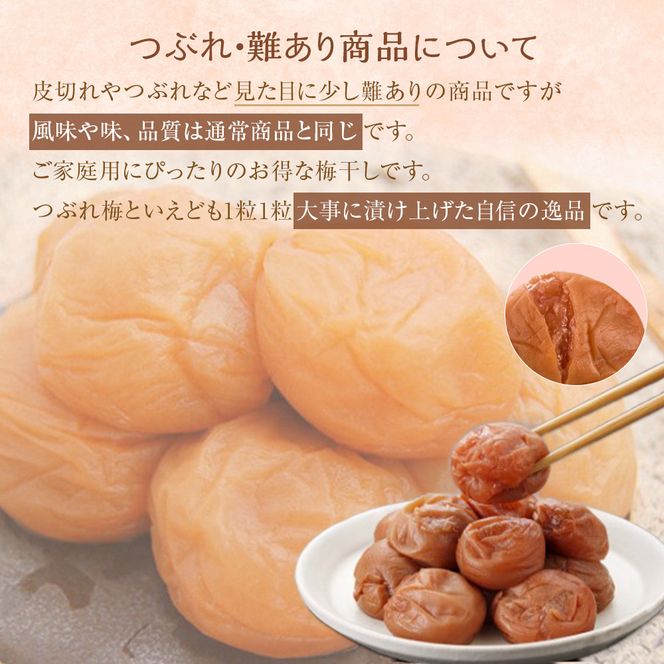 紀州南高梅 蜂蜜つぶれ梅 塩分5％ 2kg (500g×4) ［Kn23］ 303446_CQ023