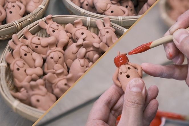 ＼小さな癒し♡益子焼あげあげはにわkid's ／ 益子焼 はにわ 5個セット｜土のめぐみ 益子焼 飾り 癒し はにわ kid's セット 置物 （DU001)