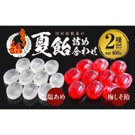 田村屋製菓の夏飴詰め合わせ(塩あめ、梅しそ飴)　～良平の飴　手造り飴～［128T08］塩あめ 梅しそ飴 良平の飴 詰め合わせ 手造り飴 塩 梅 しそ 梅しそ あめ キャンディー お菓子 夏あめ