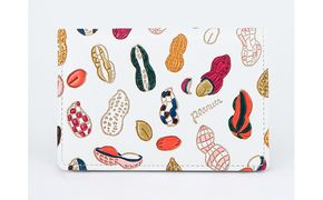 パスケース 名刺入れとしても パスカードホルダー ピーナッツ 文庫屋大関 名刺入れ 名刺ケース レディース 定期券入れ 定期入れ 名刺 カードケース 二つ折り 薄型 レザー 本革 革 文庫革 日本製 東京 墨田区