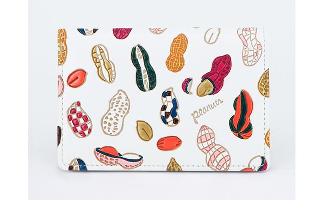 パスケース 名刺入れとしても パスカードホルダー ピーナッツ 文庫屋大関 名刺入れ 名刺ケース レディース 定期券入れ 定期入れ 名刺 カードケース 二つ折り 薄型 レザー 本革 革 文庫革 日本製 東京 墨田区