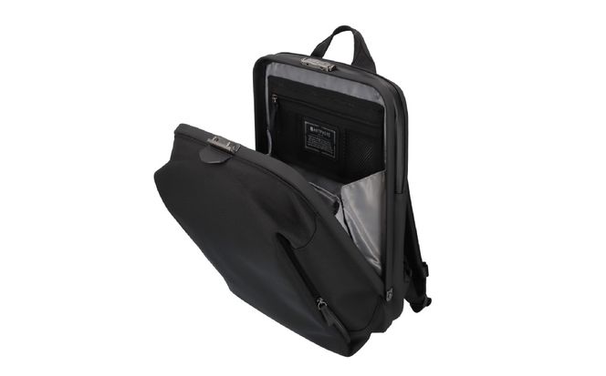 アルコ バックパック ブラック AR03-110 / リュック リュックサック ビジネスリュック ワンタッチ開閉 荷重分散 丈夫 耐久性 キーロック 防水 キャリー通し メンズ レディース バッグ かばん カバン 鞄 tondo Arcoアートフィアー