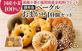 【頒布会】ベーグルおまかせ10個セット（月1回／全3回） ベーグル パン 詰め合わせ セット 冷凍  ご当地グルメ 福岡 九州 お土産 取り寄せ グルメ 福岡土産 食べ物 朝食 お取り寄せ ご当地 福岡県 食品 特産品 田川市
