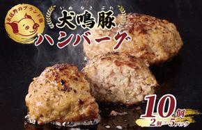 099H3809 【泉佐野ブランド豚】犬鳴豚の手作りプレミアムハンバーグ（10個入り）【国産 豚肉 泉佐野ブランド豚 犬鳴ポーク】