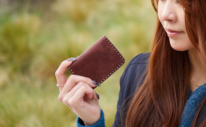 豊岡財布 haaki Leather コインパース HLW304 / チョコラート / コインケース 小銭入れ カード入れ 手のひらサイズ 財布 サイフ ブランド 牛皮革 プエブロレザー 革 メンズ レディース ハンドメイド 手作り 木和田正昭商店