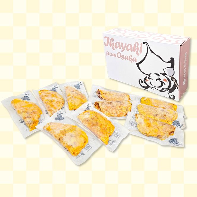 冷凍デラバン 10枚BOX【MFd-6】｜旨訶不思議 大阪府 守口市 大阪 いか焼き いかやき イカ 名物 おやつ [2404]