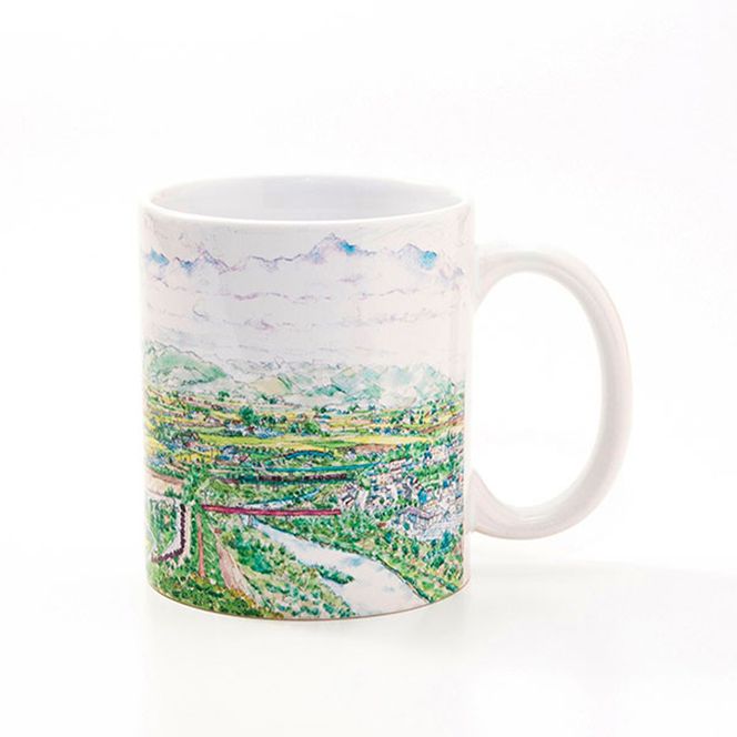 半農半画家 イマイカツミ ≪マグカップ（350ml）≫～富良野眺望～ 北海道 富良野 ふらの 景色 マグ アート 画家 絵画 