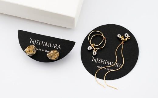 真鍮切粉の着せ替えピアス  B-937