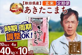 ※令和7年産※《定期便10ヶ月》秋田県産 あきたこまち 40kg【玄米】(10kg袋) 2025年産 お届け周期調整可能 隔月に調整OK お米 みそらファーム [みそらファーム 秋田 お米 あきたこまち 米どころ 東北 北秋田市 秋田県産 冷めてもおいしい おにぎり おむすび お弁当 白米]|msrf-21110