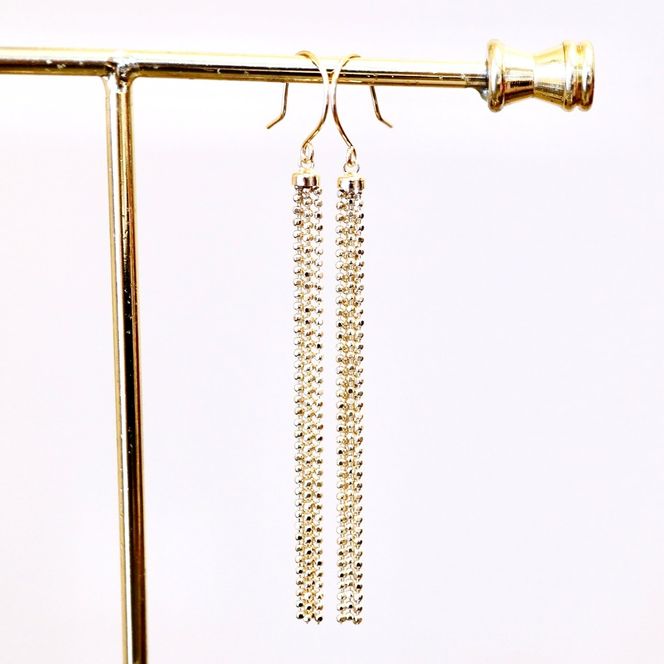 K18 YG イエローゴールド 地金 揺れる ピアス 保証書付 NO-1963 SWAD034