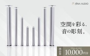 知名オーディオ TINA AUDIO 商品券 (10000円分) 商品券 券 商品 チケット ギフト 沖縄市 / 有限会社知名御多出横[BCAB005]