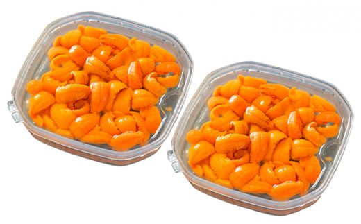 【配送時期が選べる】無添加 エゾバフンウニ 食べ比べセット 計400g（折詰・塩水パック） | ウニ ミョウバン不使用 うに 塩水 うに 塩水パック うに 折詰 uni うに 北海道 生ウニ 雲丹 高級 大容量 登別市