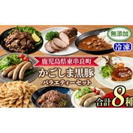 【0295146a】鹿児島黒豚無添加バラエティセット(合計8種) 黒豚 豚肉 ぶた肉 餃子 ハンバーグ 炭火焼 焼豚 カレー 豚珍かん なんこつ 軟骨 フランクフルト ウインナー 惣菜 簡単調理 冷凍 詰め合わせ セット 【鹿児島ますや】