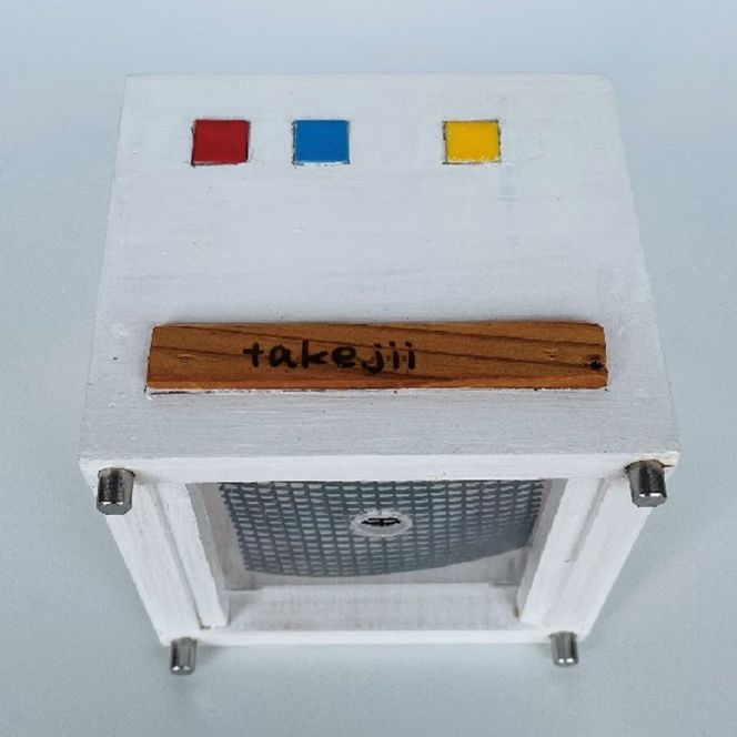 インテリア ART BOX GREEN / 002(□） アートボックス 観葉植物 多肉植物 岡山 赤磐市  takejii craft