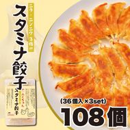 【大阪名物】大阪ふくちぁんスタミナ餃子 冷凍生餃子 108個 ［36個入×3セット］ 272183_AY11