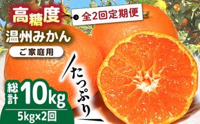 【2024年12月〜発送】【大満足！ 2回 定期便 】温州みかん 約5kg / みかん 南島原市 / 南島原果物屋 [SCV017]