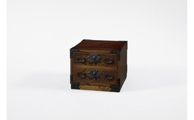 仙台箪笥　二つ抽　拭き漆【伝統 工芸品 グッドデザイン賞 タンス たんす 和タンス 仙台】 041009_GJ010