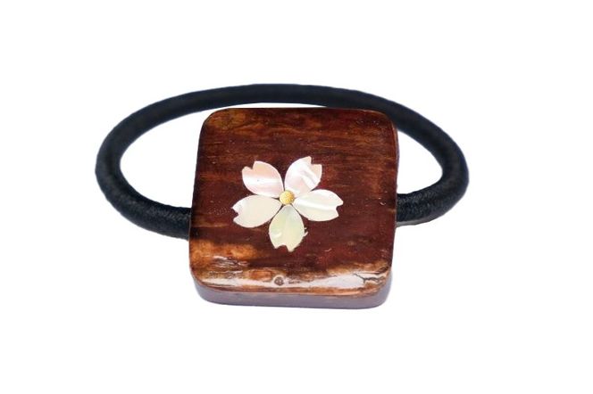 角館樺細工《樺細工 八柳》 ヘアゴム 1個 ゆうパケット 角館工芸協同組合|02_kdk-962401