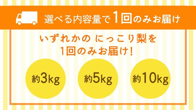 ＼ 選べる内容量 ／ にっこり 梨 約3kg / 約5kg / 約10kg 【2026年10月より発送開始】（茨城県共通返礼品 [梨]：大子町産） なし 旬 お取り寄せ フルーツ 甘い ジューシー 和梨 時期