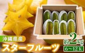 【先行受付】【2024年10月中旬頃～2025年2月発送】沖縄県産 スターフルーツ約2kg(6～12玉) - 果物 フルーツ 南国 スターフルーツ 五歛子 厳選 沖縄県 八重瀬町