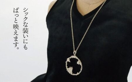 ドット ネックレス ( 中 )【Chloroplast / クロロプラスト】 [ALF012] アクセサリー ジュエリー ネックレス シルバー 手作り ドット