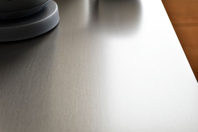 グラーデ 60 レンジボード ミドル BR【ブラウン 完成品 特殊鋼板 ミドルタイプ 家電収納 省スペース 耐熱】(H062345)