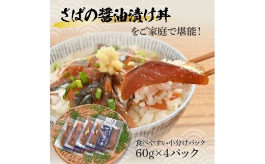 獲れたてサバの醤油漬け丼（4P）セット【企業組合　宇佐もん工房】 [BQAB051]