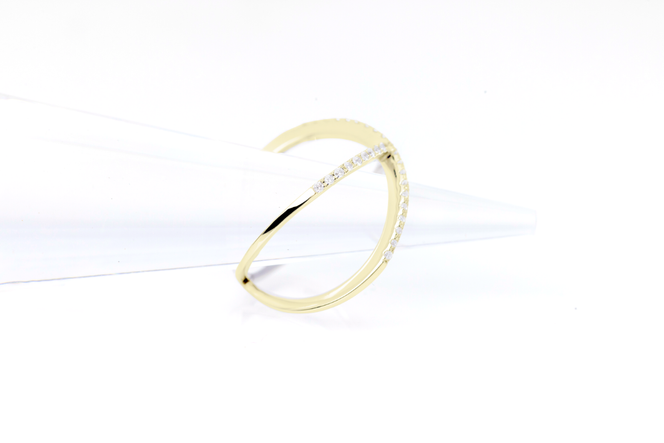 ダイヤモンド リング クロス 0.23ct K18 イエローゴールド 指輪 リング ジュエリー ダイヤ 18金 山梨 H-6YG SWCI008-yg