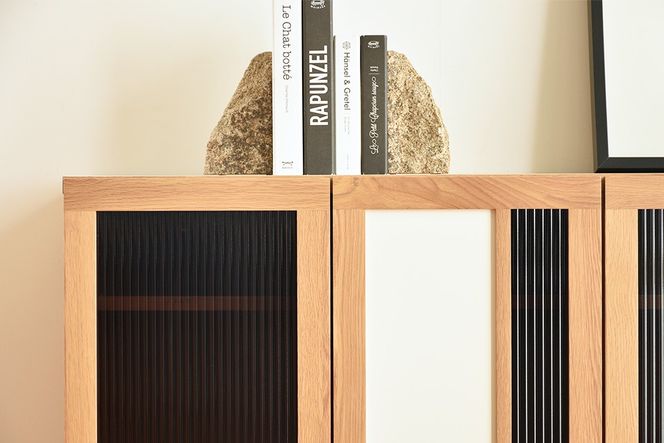 トレント 150 サイドボード【完成品 オーク ガラス スチール デザイン収納 リビング モダン】(H062368)