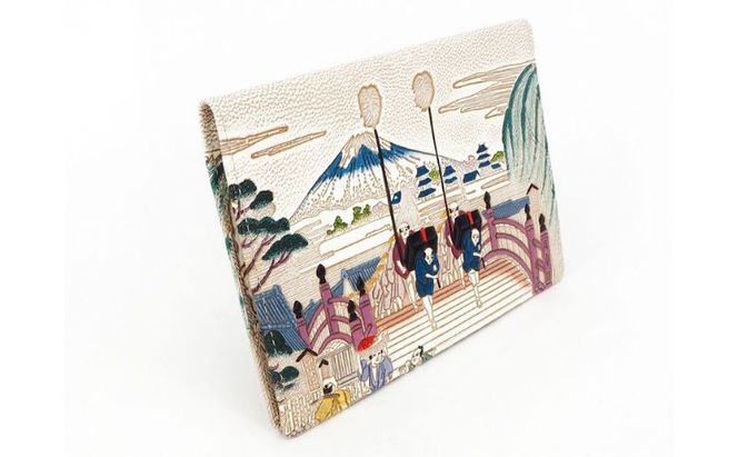 【文庫屋大関】パーソナルホルダー　日本橋【皮革工芸品】 雑貨 日用品 ブックカバー パスポートケース 貴重品入れ マルチケース シンプル 和風 革小物 