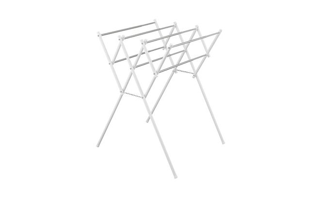 物干し 伸縮タオル干し SWX-700RC ホワイト タオルハンガー タオル干し  アイリスオーヤマ スタンド ハンガー コンパクト ステンレス 伸縮 省スペース タオルスタンド スリム ラック 室内物干し 洗濯物干し 物干しスタンド 部屋干し タオル