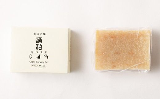 黒田武士 の 酒粕 石鹸 ・ 洗顔ネット セット 福岡県 嘉麻市 洗顔石鹸 手造り