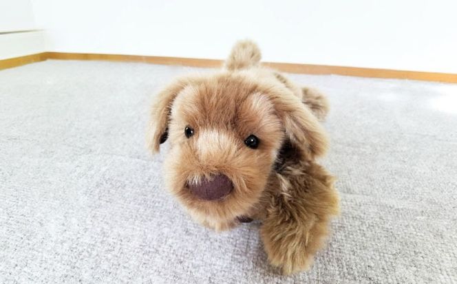 パトランミニ・ブラウン 糸島市 / 科学工房未来 犬 ペット ぬいぐるみ [AYI006] ぬいぐるみ パトラン ハンドメイド 犬 いぬ フェイクファー ペット 動物