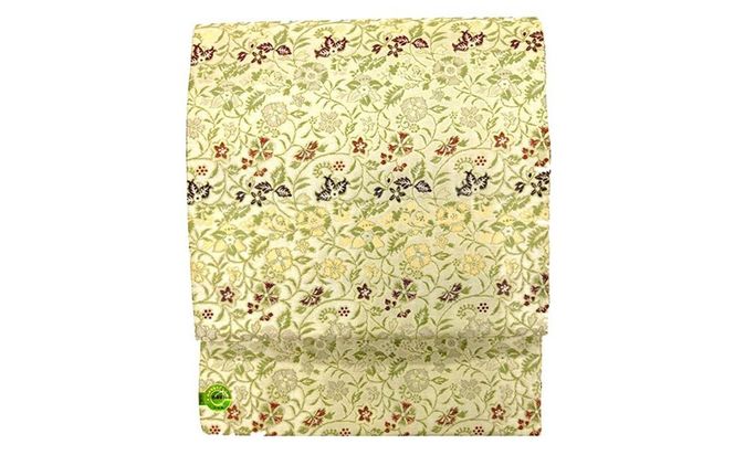 【高島屋選定品】＜龍村美術織物＞仕立て名古屋帯 早雲寺文台裂（銀） 261009_A-ADK010