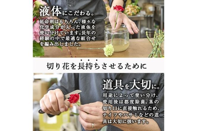 【FM-17】＜定期便・3回(連続)＞季節のお供え用ブーケ(生花：Mサイズ)【フラワーショップまつだ】