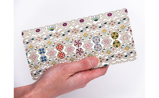 長財布 スッキリ大人の財布 束入れ 花菱 文庫屋大関 お札を折らない 財布 レディース レザー 本革 革 文庫革 薄い スリム 軽量 スリム財布 レディース財布 お財布 札入れ 札束入れ 日本製 和風 花柄 東京 墨田区