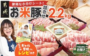 お米豚2.2kgセット≪みやこんじょ快速便≫_14-3101-R