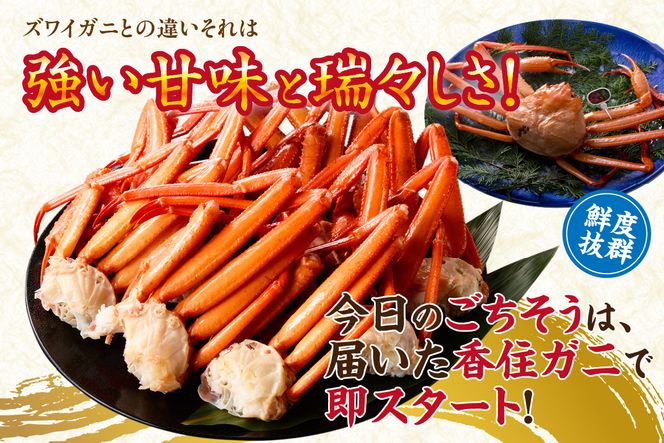 【訳あり 茹切 香住ガニ7～9肩（約1kg）冷蔵】カニの本場 香住 香住ガニ タップリ 1kg 7～9肩 セット甘味 旨み 紅ガニ 紅ズワイガニ 蟹 カニ かに 足 爪 身 脚 ボイル 人気 香美町 かに ベニズワイガニ WKA マルヤ 11-17