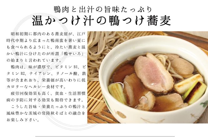 常陸 秋そば 10人前 鴨つけ蕎麦 手打ち 国産 生 そば 蕎麦 鴨 カモ 鴨肉 鴨汁