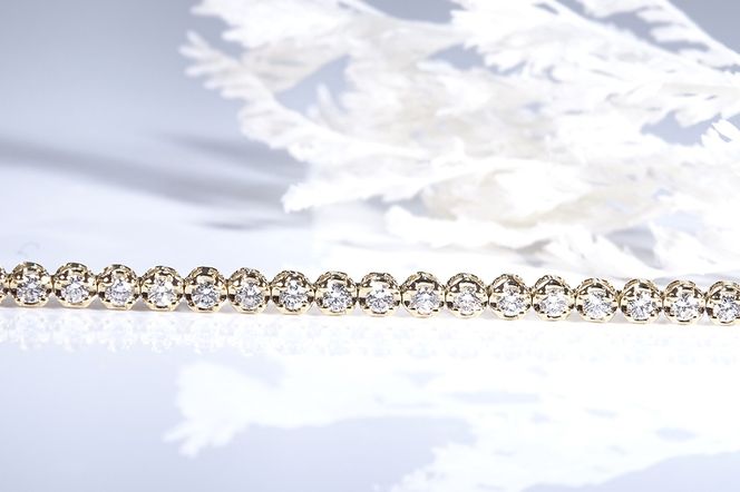 K18YG【1.0ct】ダイヤモンド テニス ブレスレット CSBL00020-18Y SWAV088-a