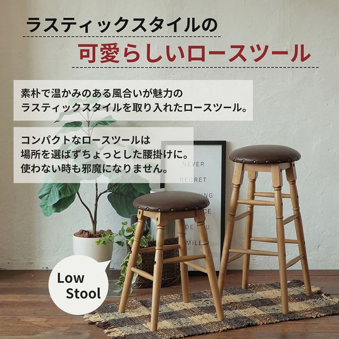 Rasic Low Stool 木製 インテリア おしゃれ スツール 椅子 市場家具