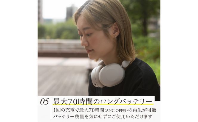 ANCワイヤレスヘッドホン final UX1000 GREIGE ハイコスパモデル/ノイズキャンセリング/ノイキャン/ANC/マイク付き 141305_DC57VC02