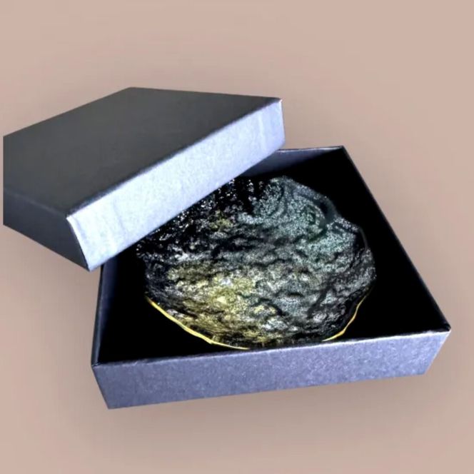 豆皿 口金ロック ラメブラック ［NF167］ 303446_CU90079