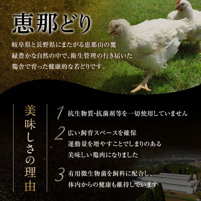 【定期便・6回】産地直送！恵那どり お試し4種8パックセット 小分け 真空パック 大容量 セット 鶏肉 F4N-2469