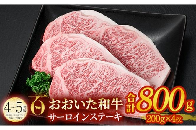 おおいた和牛 サーロインステーキ ソース付き (計800g・200g×4枚) サーロイン ステーキ 国産 4等級 冷凍 和牛 牛肉 大分県 佐伯市【DP74】【 (株)まるひで】