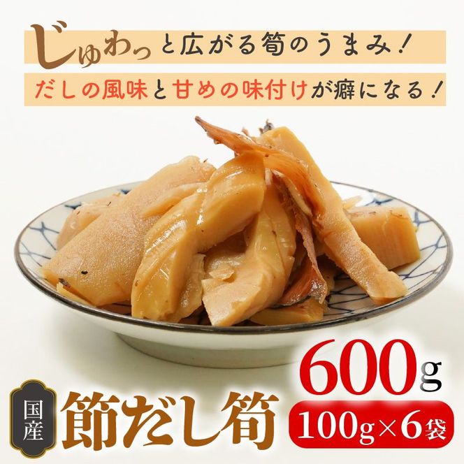 節だし筍（たけのこ）100g×6袋 N067-YA0426