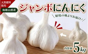 令和８年度産 秘境の地からお届けする あゆみファームのご家庭用ジャンボにんにく 5kg【7月下旬から順次発送】/ にんにく ニンニク ジャンボにんにく 予約受付 ガーリック 和歌山【aym017】