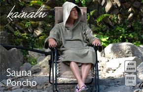 G2422 【スピード発送】泉州タオル サウナポンチョ（グレー）