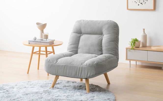 2WAY一人掛けポケットコイルソファ WPCSー1S ライトグレー ソファー 一人用 ソファ 一人掛け 脚 取り外し 座椅子 リクライニング おしゃれ 北欧 ロータイプ リクライニングチェア ポケットコイル 2way 一人暮らし アイリスオーヤマ